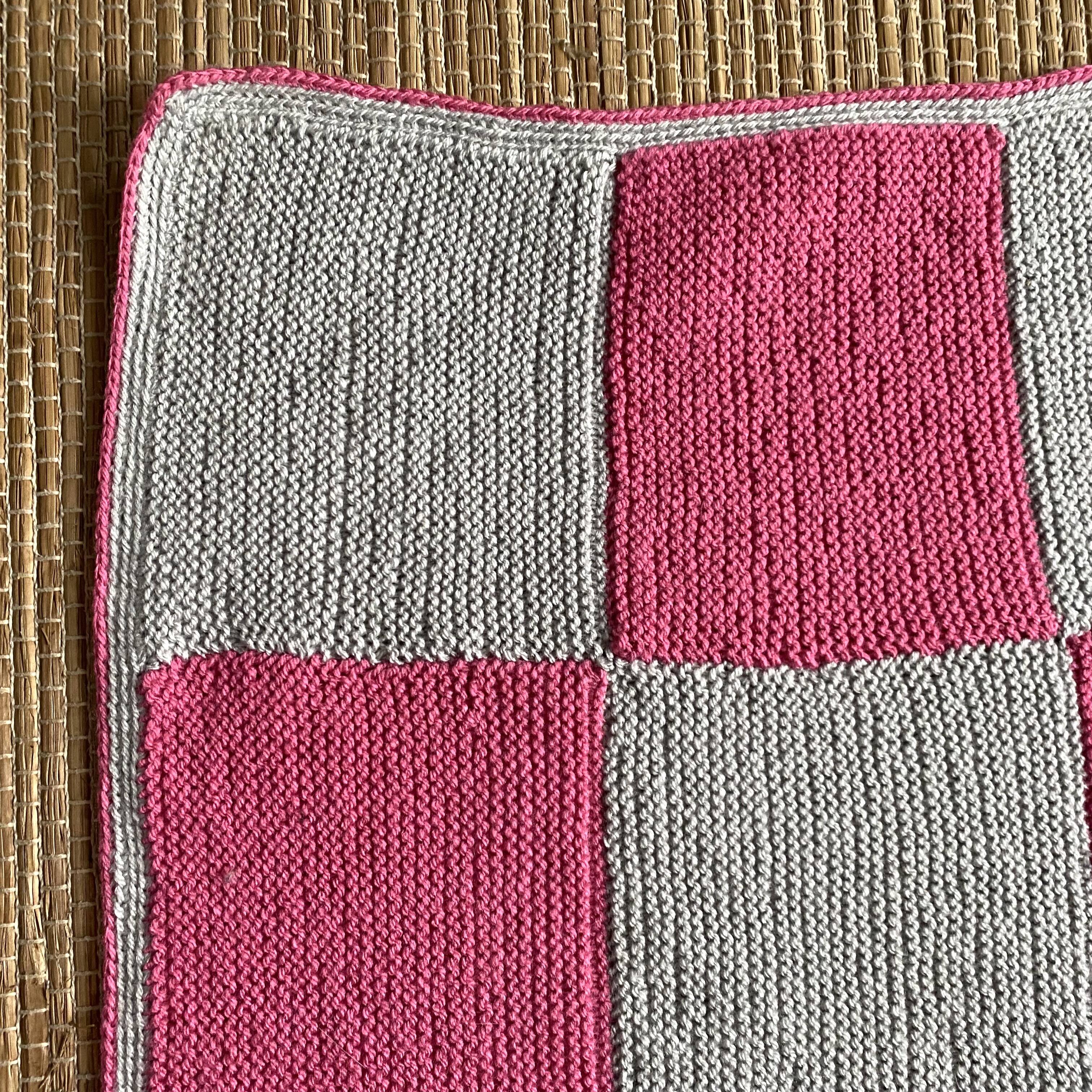 Crochet plaid, vintage blanket 80X90cm