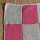 Plaid crochet ,couverture vintage 80X90cm