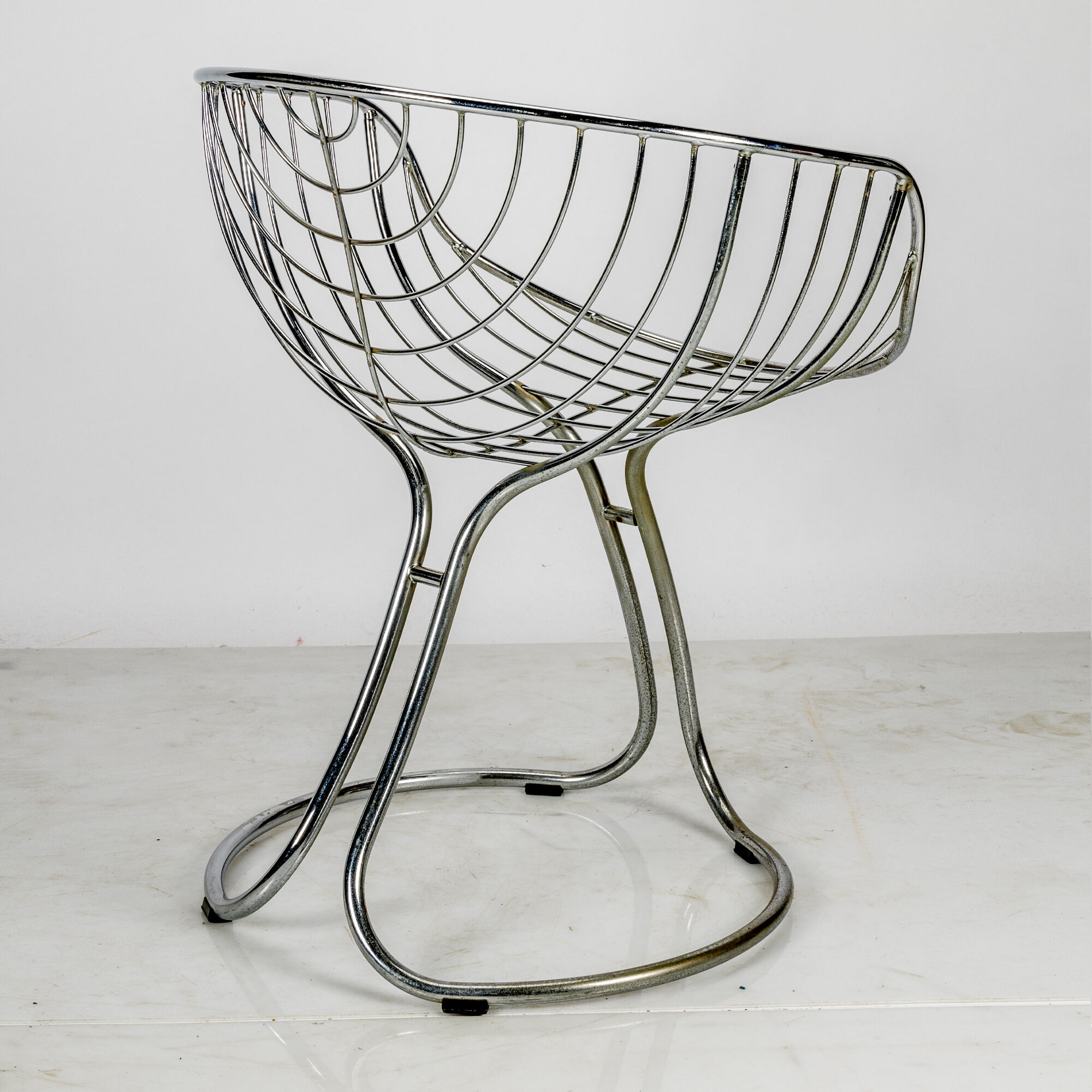 Chaise pan am chromée par Gastone Rinaldi pour rima