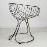 Chrome pan am chair by Gastone Rinaldi for rima