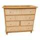 Commode en rotin vintage