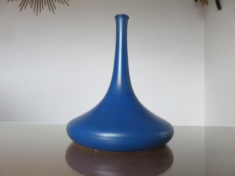 Modernist ceramic vase Plascassier de Grasse Pottery de la Brague 60s 70s