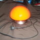 Vintage lamp in the shape of orange mushroom "UFO touch lamp"