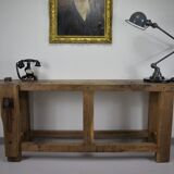 Former oak carpenter's workbench