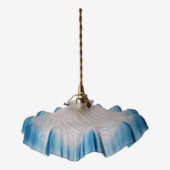 Suspension en opaline bleue