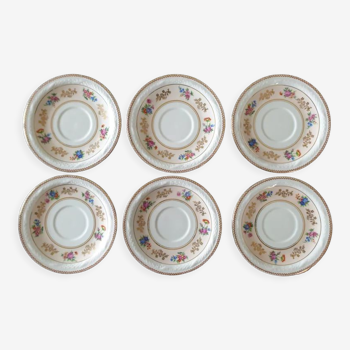 Raynaud et Cie - Series of 6 coffee cups Limoges porcelain