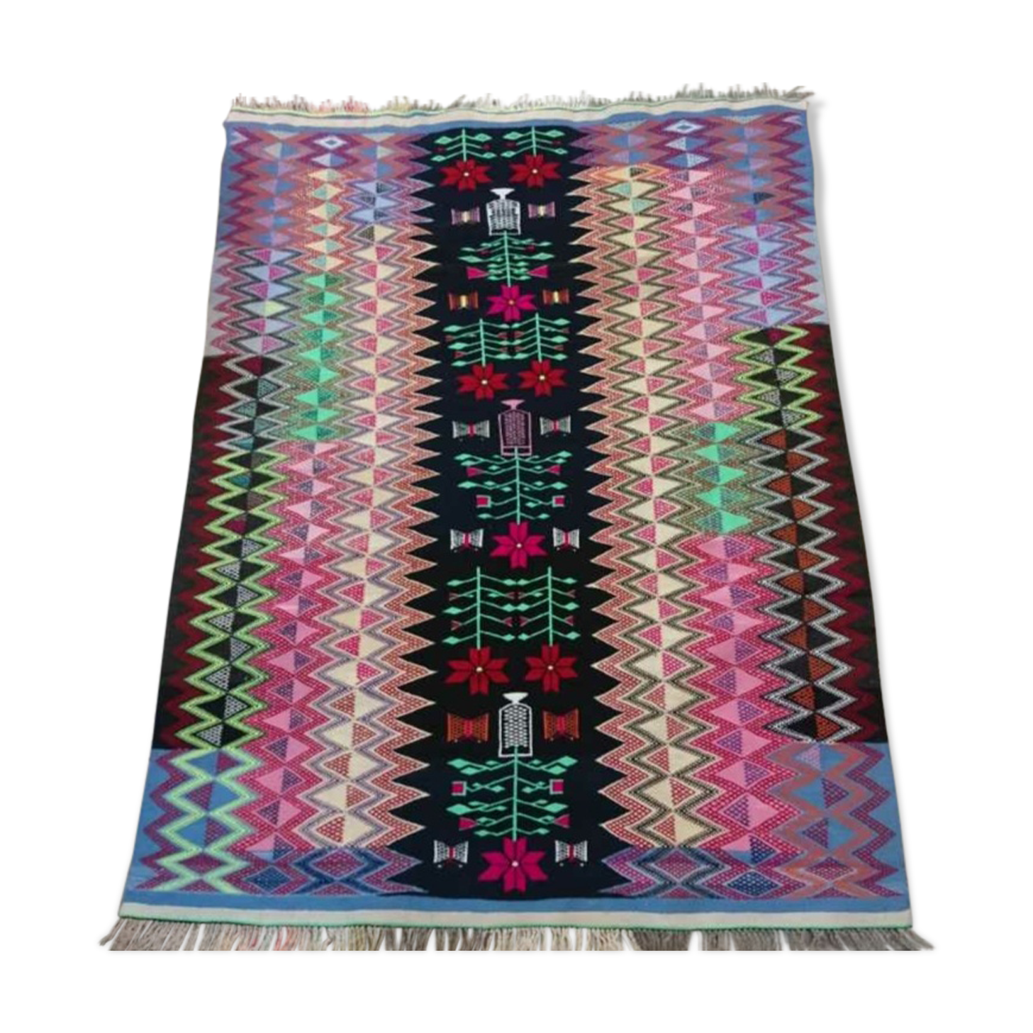 Carpet Berber kilim multicolor handmade 175x135cm