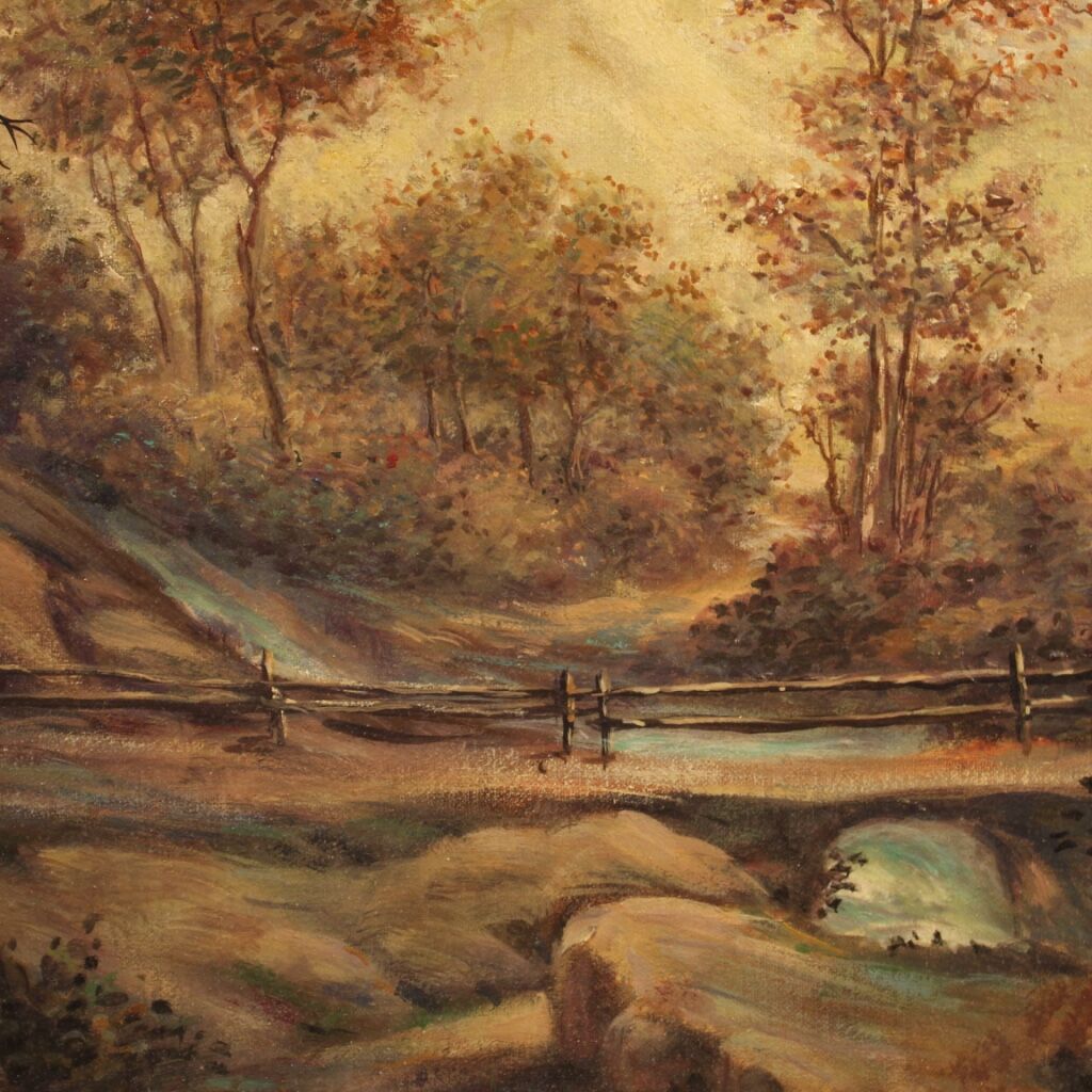 Bucolic landscape from XXth century