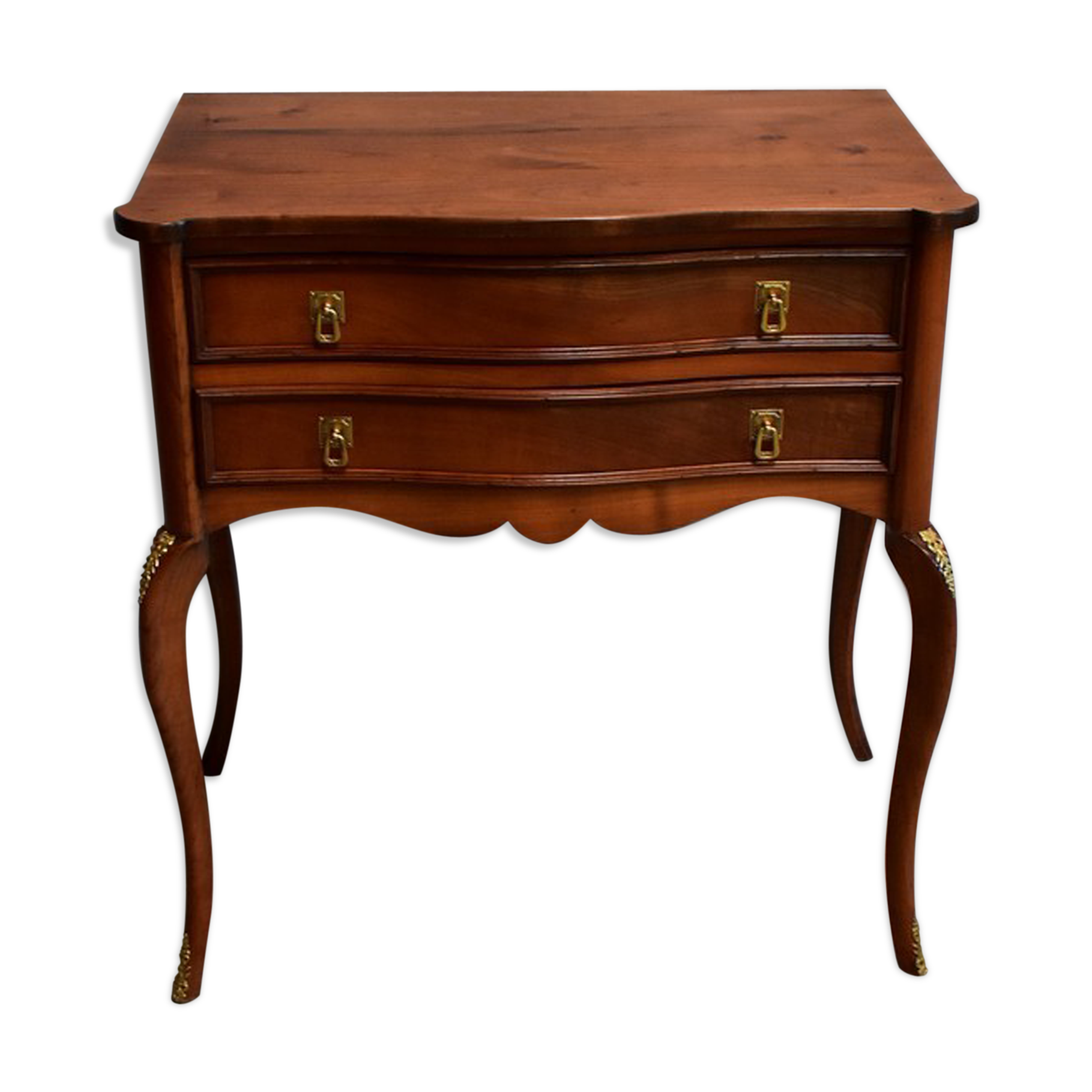 Dresser "Perruquière" in merisier, Louis XV style, early 20th