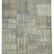 Handwoven Anatolian Contemporary 173 cm x 247 cm Grey Patchwork Carpet