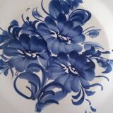Large Portuguese Ceramic Plate Blue and White