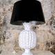 Large ceramic pineapple lamp base, Italy, 1980s