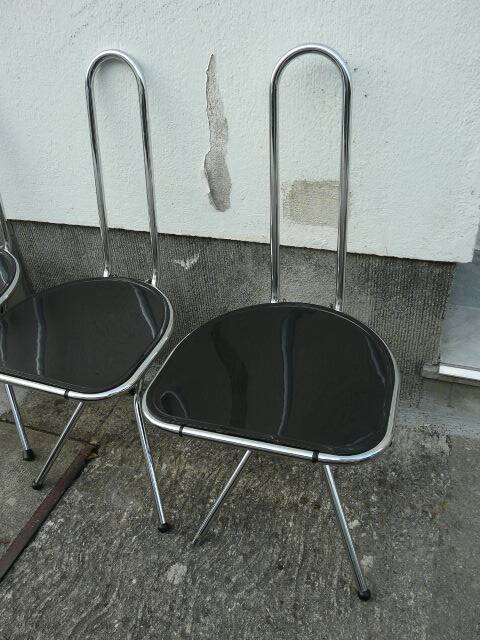 série de 4 chaises pliantes post-modernes par Niels Gammelgaard pour Ikea