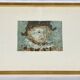 Lithograph countersigned by Jean Pougny Harlequin white mask 20th century