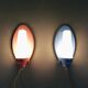 2 Wall lamps pink & blue 1950’s