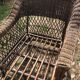 Chaise longue en bambou et rotin avec son matelas