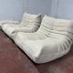 Ligne Roset Togo 2x 1-seater with 1x ottoman in beige corduroy in 10/10 condition!!