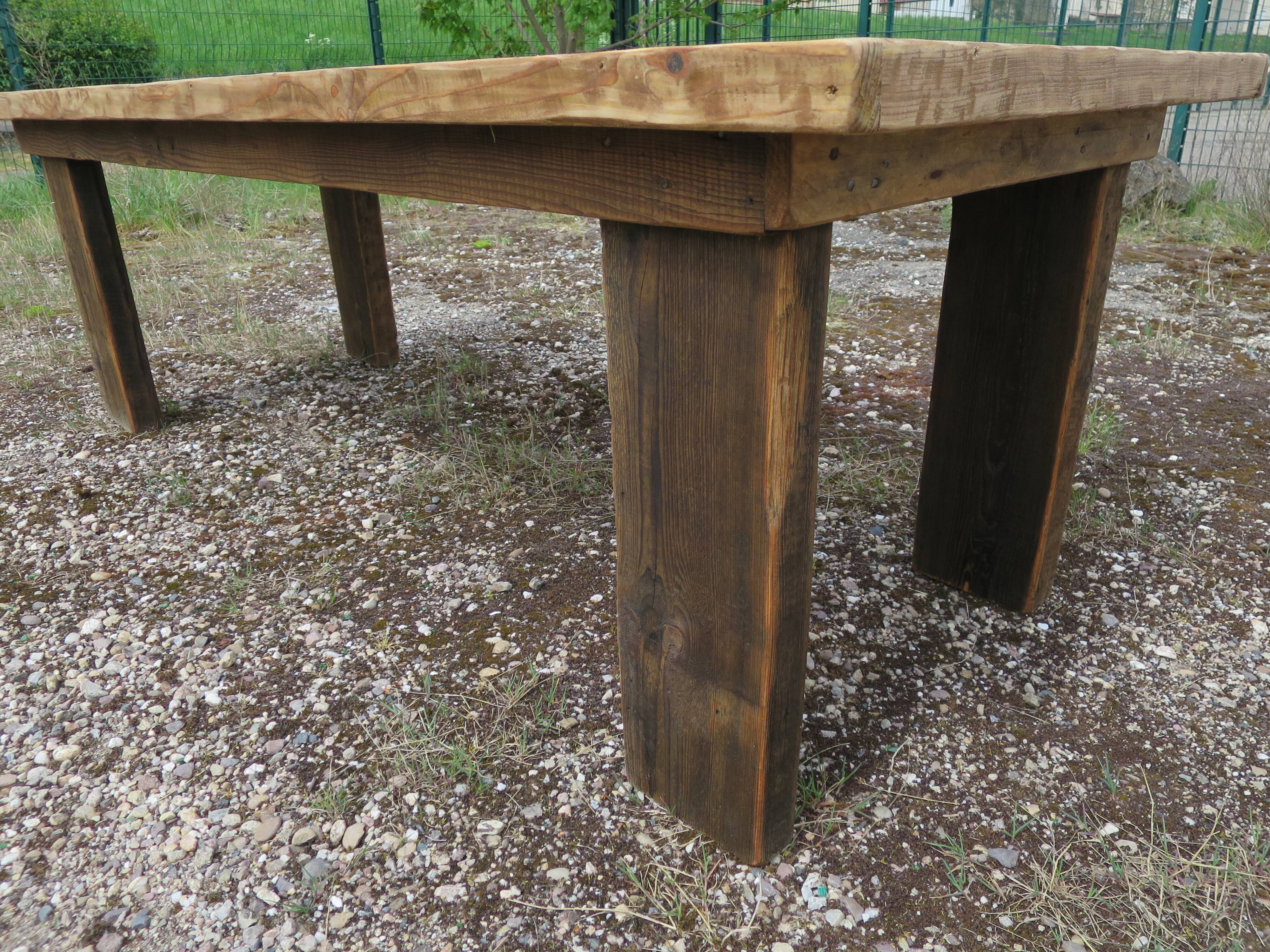 Rustic farmhouse table