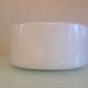 Round ceiling lamp in white opaline / vintage 60s-70s