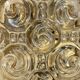 Wall or ceiling light Héléna Tynell vintage golden amber snail