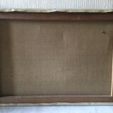 Oil on canvas fishing village