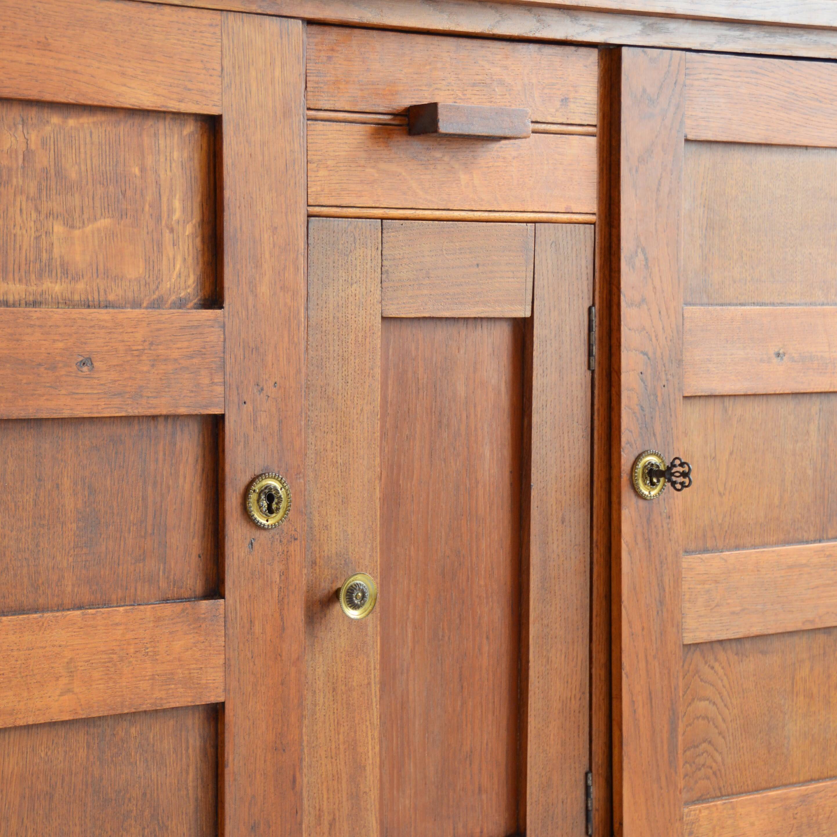 Rare René Gabriel oak sideboard from the 40s / 50s vintage