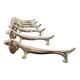 6 silver-plated dachshund knife rests
