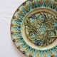 Flat plate in slurry decorated with acanthus leaves, late nineteenth