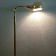 Lampadaire Métalarte en métal doré années 80