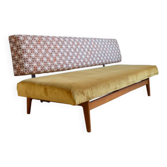 Scandinavian design teak sofa bed 1950s