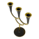 Brass chandelier by Richard Rohac, mid-century candle holder, Vienna, Austria, 1950s.