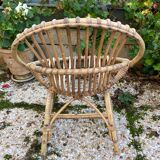 Rattan armchair for vintage children