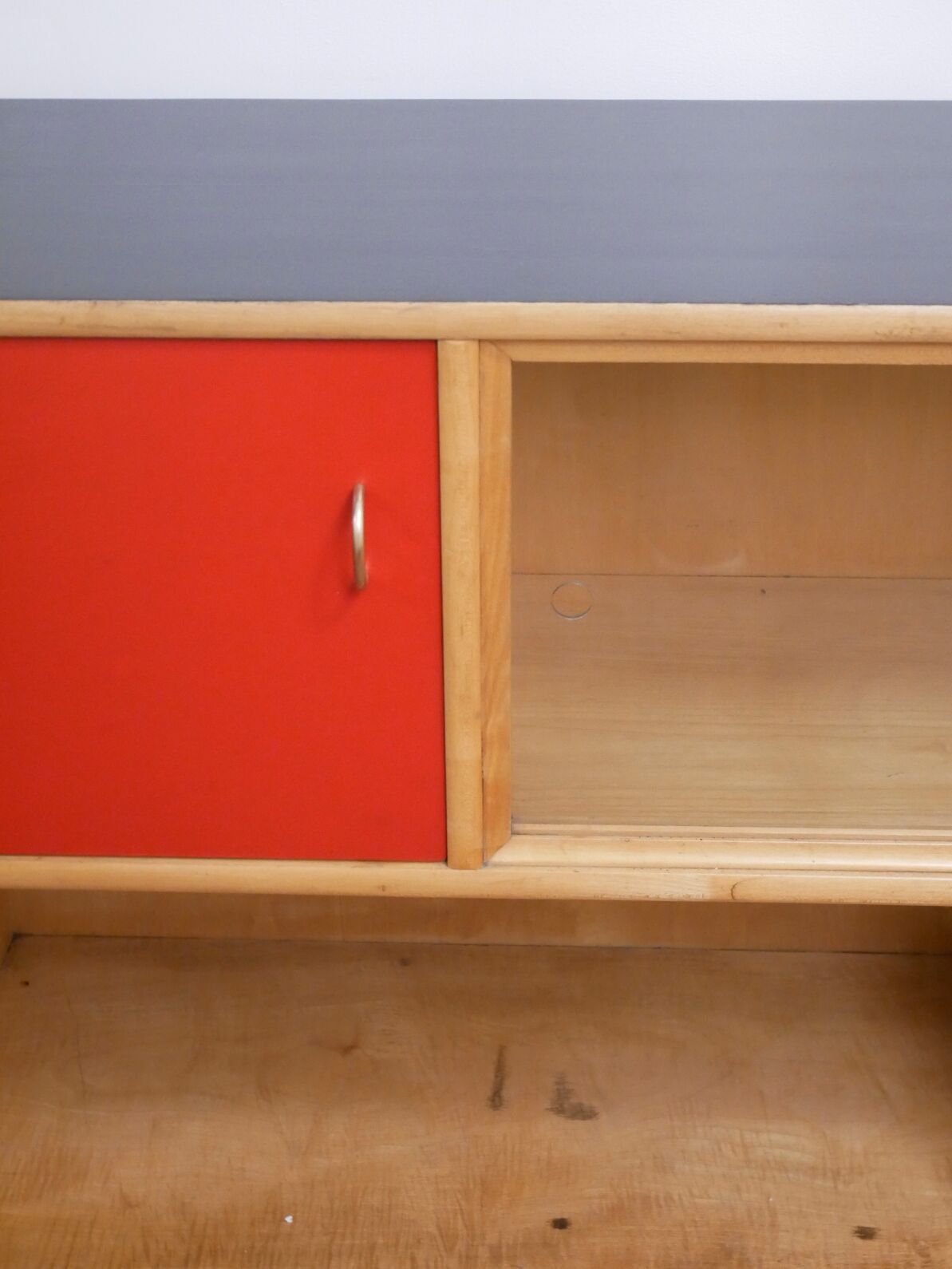 Habs WK MÖBEL wooden bookcase, 1950 s
