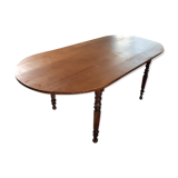 Farm table walnut oval tray