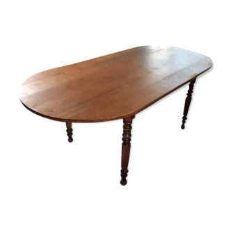 Farm table walnut oval tray