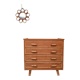 Commode en rotin années 60-70
