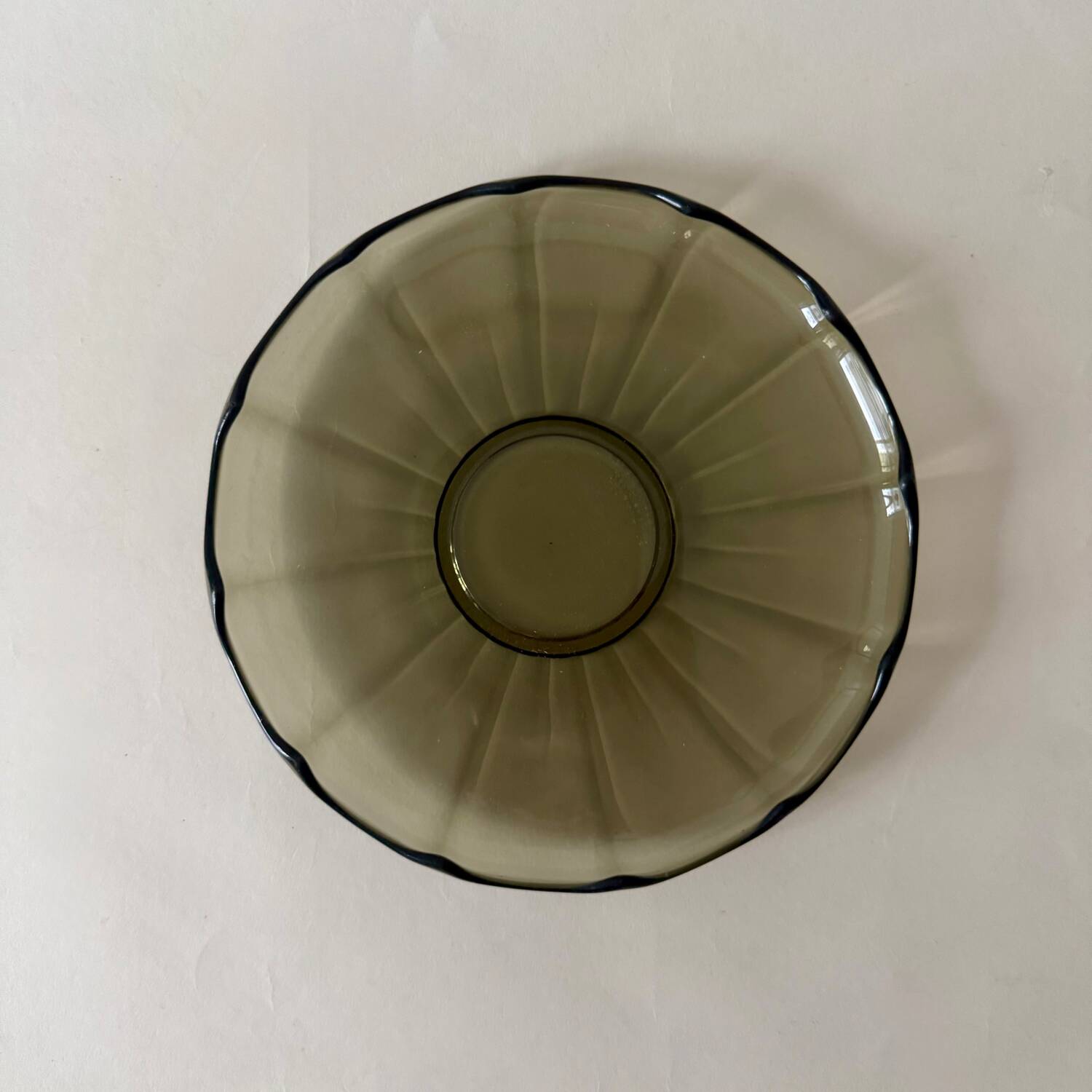 Glass bowl by Cristallerie de Val St Lambert, 1960s
