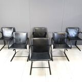 Vintage cirkel chairs by Metaform, 1980s, set of 6