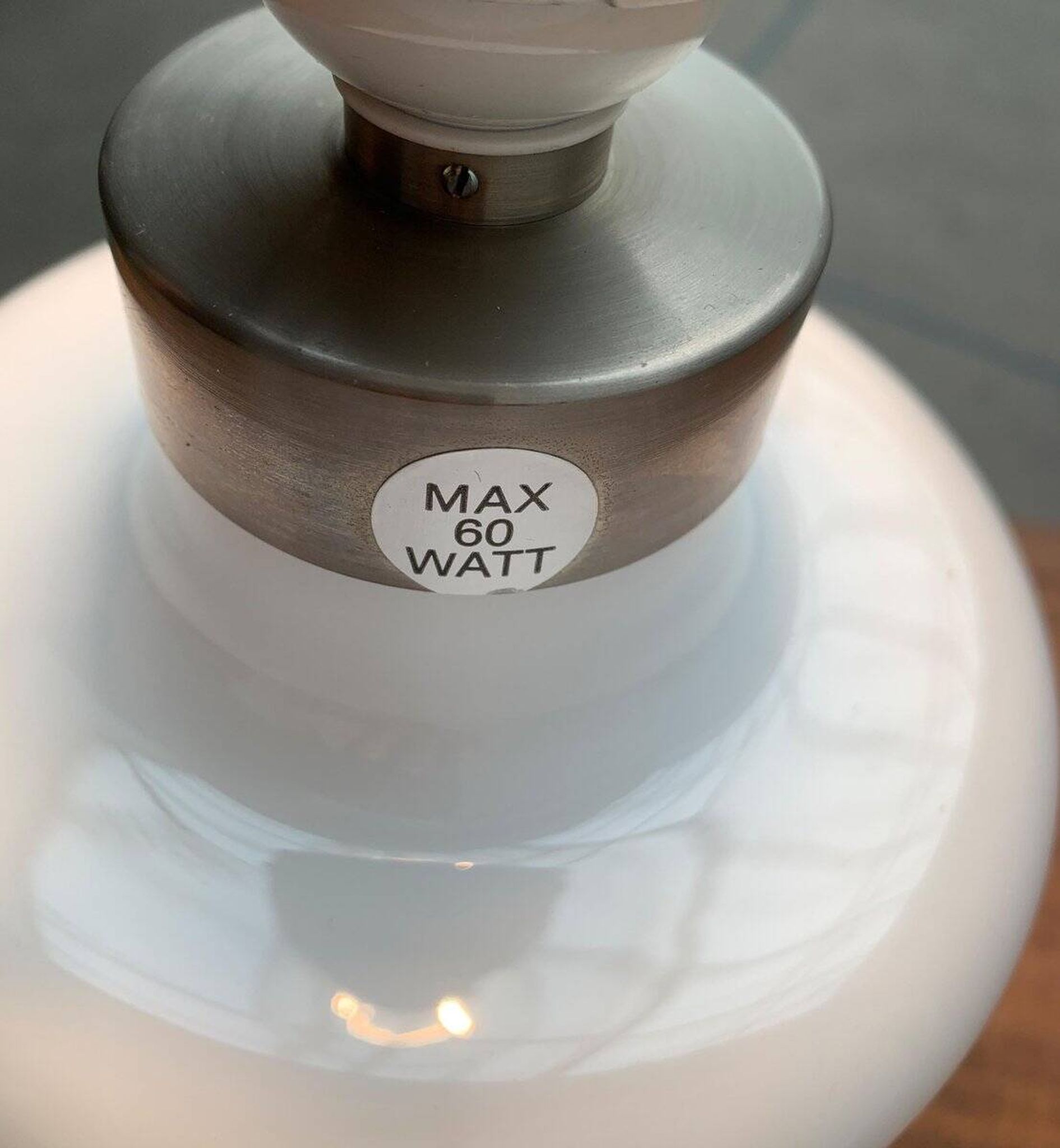 Lampe de table Apoteker en verre danoise vintage par Sidse Werner pour Holmegaard