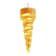 Amber quadriedro murano glass twister chandelier