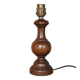 wood lamp, vintage wooden lamp base, table lamp, living room lamp