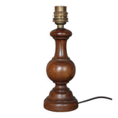 wood lamp, vintage wooden lamp base, table lamp, living room lamp