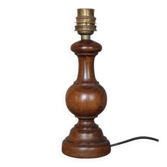 wood lamp, vintage wooden lamp base, table lamp, living room lamp