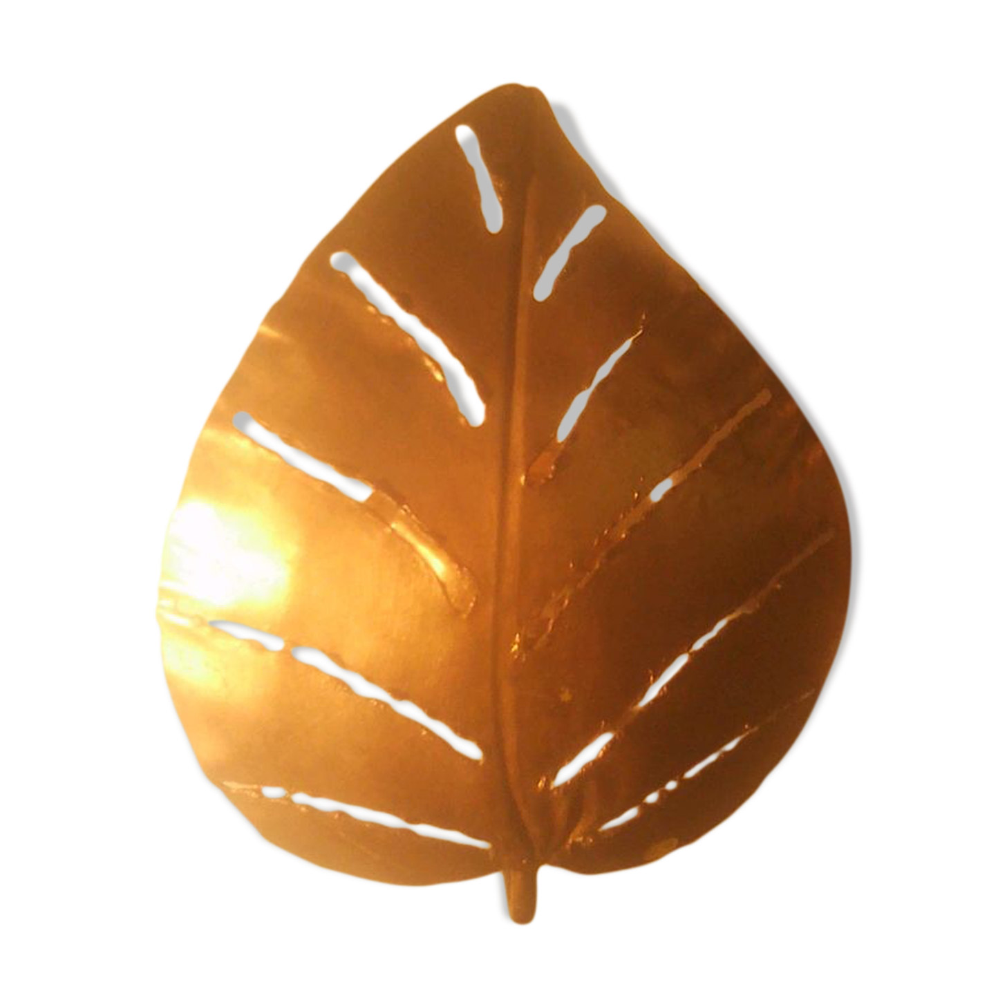 Wall light golden leaf