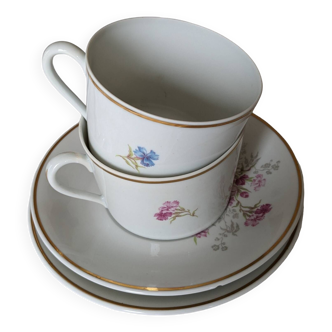 Cups and saucers