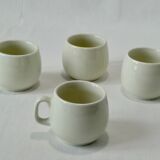 Tasses à café en céramique blanche