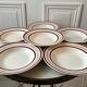 Set of 6 hollow plates Gien 50s