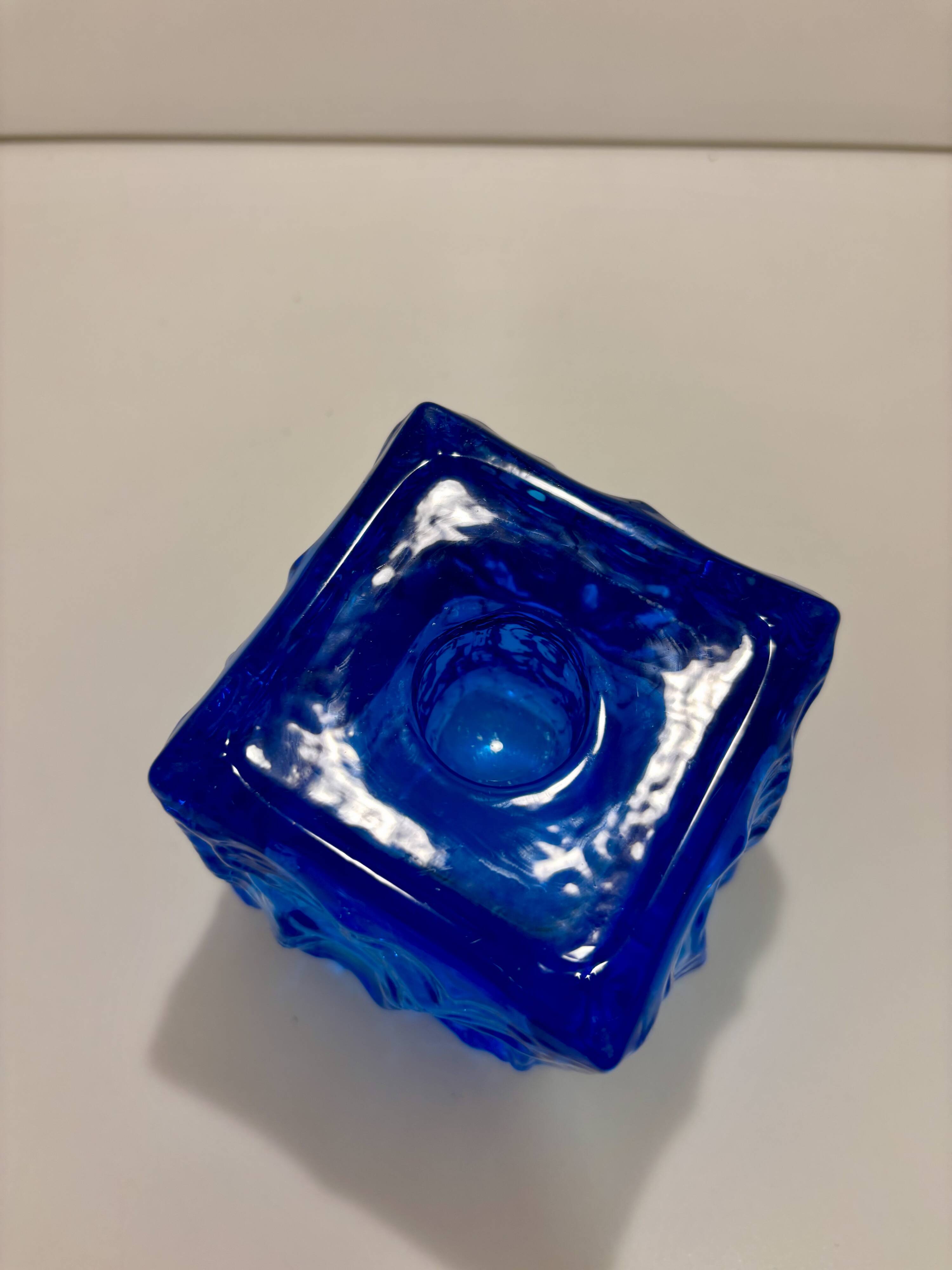 Candlestick - Bohemian glass - Vladislav - Czechoslovakia - 1970