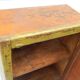 Buffet vintage miroir ancien meuble teck art deco patine verte d'origine