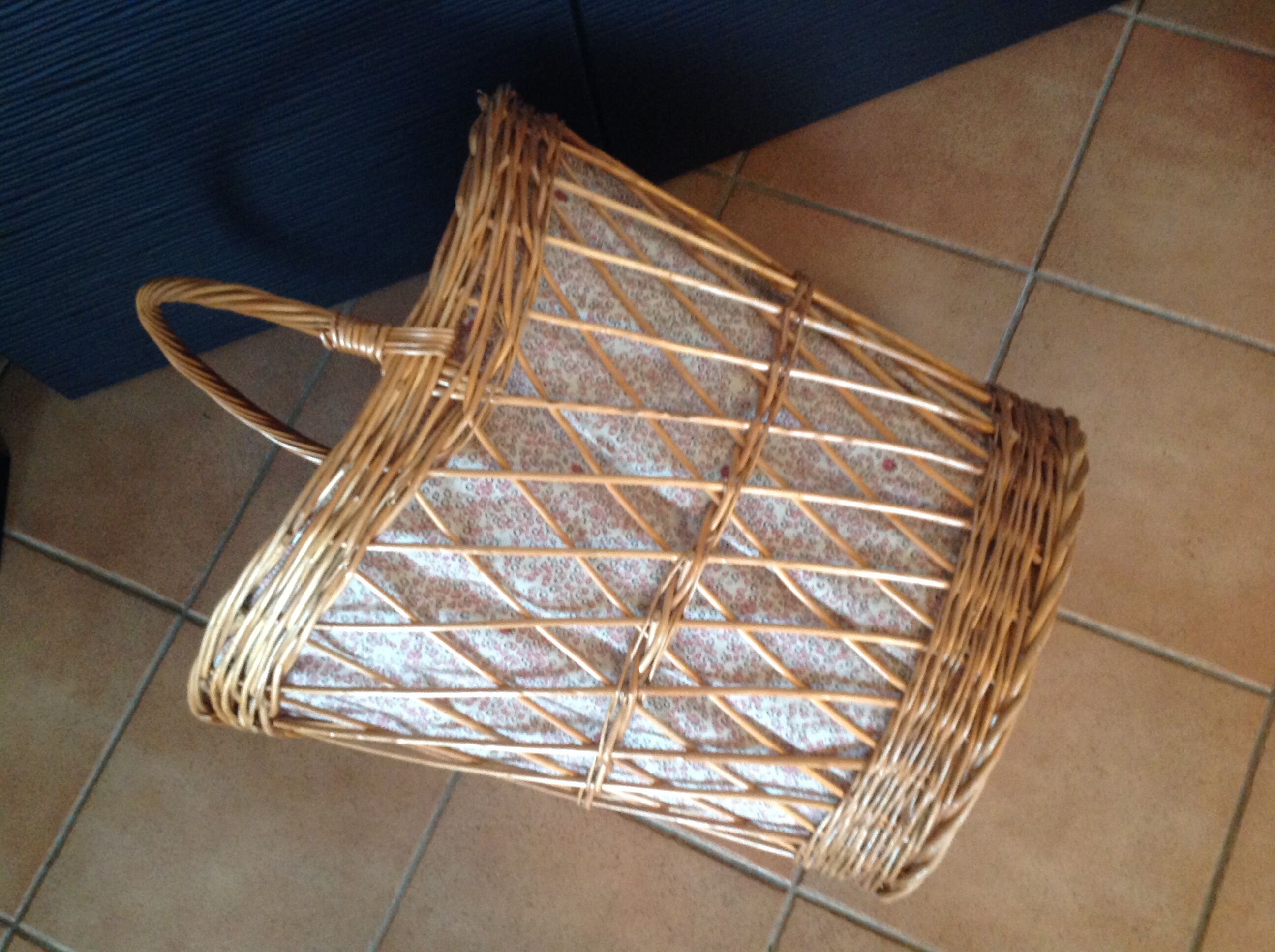 Vintage wicker basket